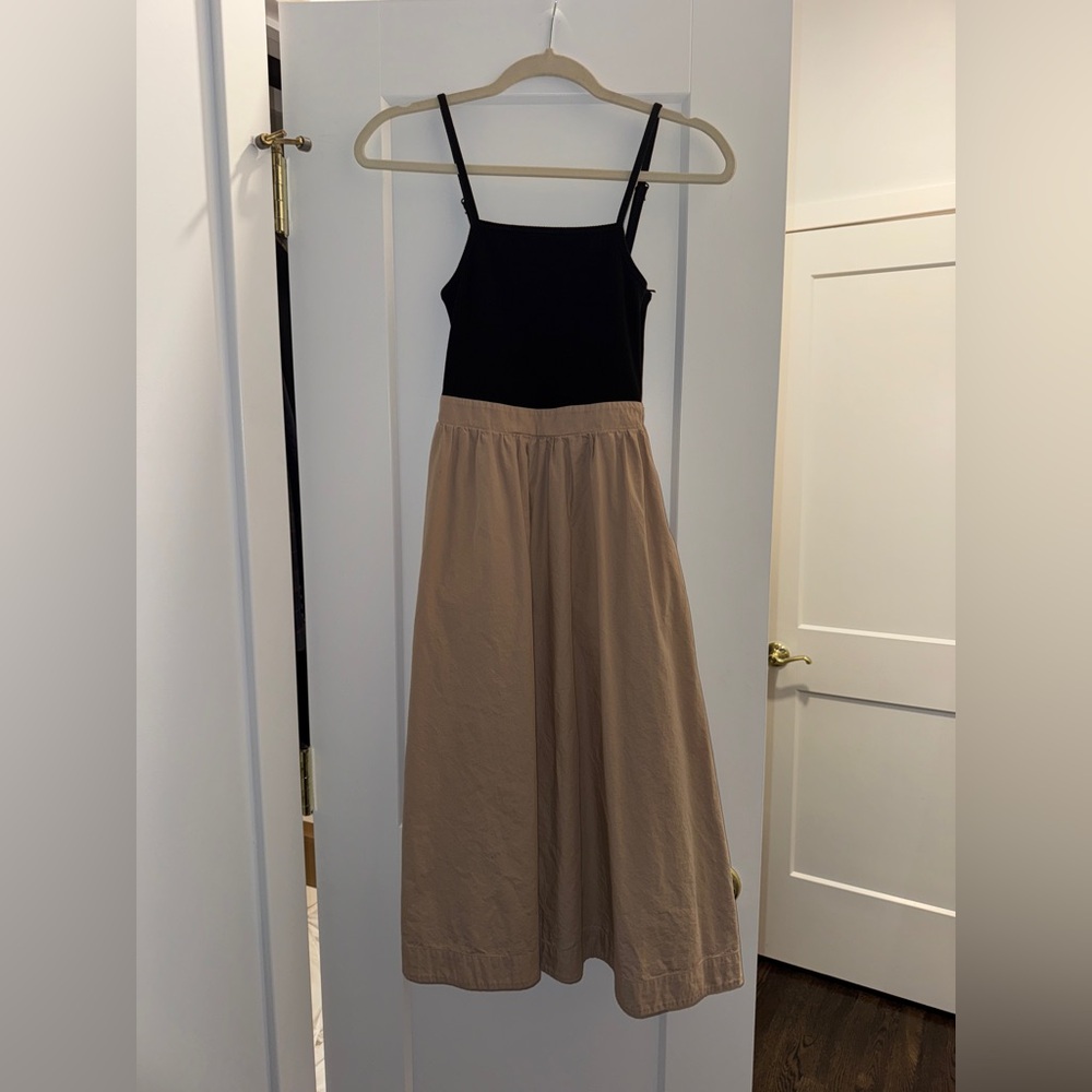 Maeve Black and Tan Midi Dress XXS